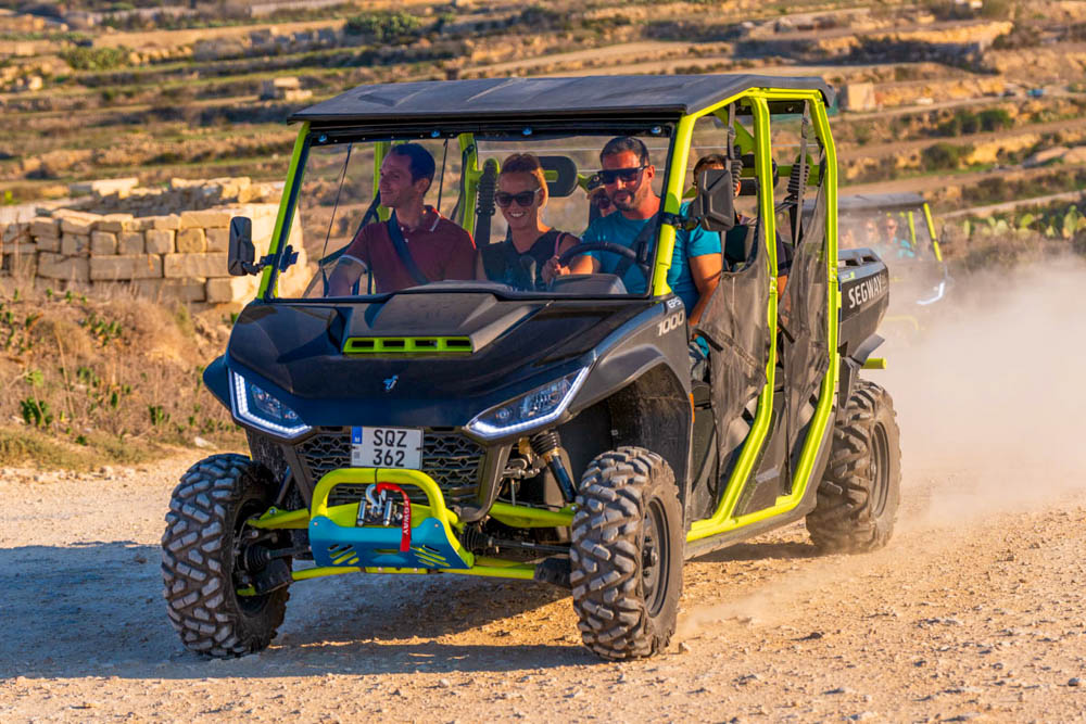 Going offroad on our Sunset Jeep Safari tour