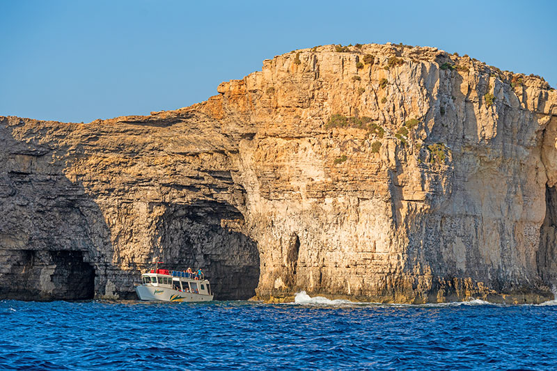 Santa Marija Cave at Comino, Malta.